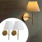 Kit 2 Arandelas de Parede Clássica interna Alumínio Com Cúpula Ref 19 iluminação Casa Corredor, Quarto, Sala, Cabeceira de Cama, Banheiro