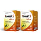 Kit 2 AscorVit C 1000mg Vitamina C + Zinco 60 Cápsulas Maxinutri