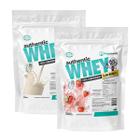 Kit 2 Authentic Whey 900g Natural + Morango - WiseHealth