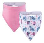 Kit 2 Babador Bandana Pimpolho Algodão Meninas 8955