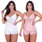 Kit 2 Baby Doll Alcinha Regulável Pijama Conforto