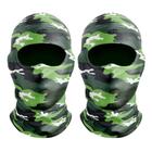 Kit 2 Balaclavas Touca Ninja Motoqueiro Anti Calor Proteção UV Camuflada Exército Bope