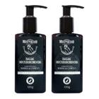 Kit 2 Balms Escurecedores de Barba e Cabelo Muchacho 120ml cada - Com pente aplicador