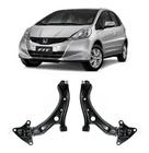 Kit 2 Bandeja Leque Suspensão Dianteira Honda Fit 2012 2014