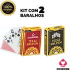 Kit 2 Baralho Profissional Poker Copag Original Texas Hold'em NG