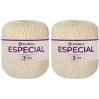 Kit 2 Barbante EuroRoma Especial 500g 1400M Fio n 3 Crochê