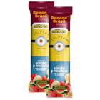 Kit 2 Barra de Fruta Banana Brasil Kids Minions Sabor Banana e Melancia Zero 22g