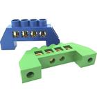 Kit 2 Barramentos 1 Neutro 1 Terra Universal Borne Terminal Barra com 4 Furos