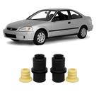 Kit 2 Batente Coifa Amortecedor Dianteiro Honda Civic 1998