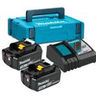 Kit 2 Baterias 18v 3.0ah + 1 Carregador 110v/220v E Maleta 198046-9 Makita BL1830B DC18RC