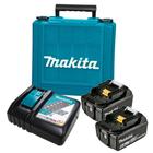 Kit 2 Baterias 18v 6.0Ah Carregador Bivolt e Maleta - Makita - KITMAK1860B