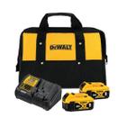 Kit 2 Baterias 5Ah 20V Max Com 1 Carregador E Bolsa DeWalt