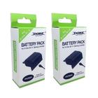 Kit 2 Baterias Recarregáveis Preta + Cabo USB Carregador Compatível Controle Wireless de Xbox One (S)/X