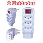 Kit 2 Benjamin C/Proteção De Sobrecarga Filtro De Linha 4 Tomadas Bivolt Com Fusível