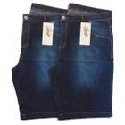 KIT 2 Bermuda Jeans Masculina PLUS SIZE