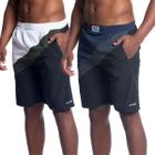 Kit 2 Bermuda Shorts Masculino Tactel Elastano Refletivo