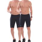 Kit 2 Bermudas De Compressão Masculina Com Bolso Corrida Sem Costura Anti Assadura