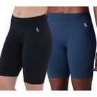 Kit 2 Bermudas Feminina Lupo Sport Academia Original Seamless Dry