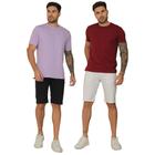 Kit 2 Bermudas Jeans Sarja Masculina Slim Fit Verão Top