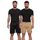 Kit 2 Bermudas Linho Masculina Casual Respirável Academia Treino Passeio - AERRE