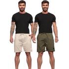 kit 2 Bermudas Linho Masculina Casual Respirável Academia Treino Passeio - AERRE