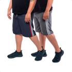 Kit 2 Bermudas Plus Size Masculina Short Tactel  