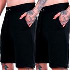 Kit 2 Bermudas Plus Size Masculinas Shorts Moletom Numeração Grande Até G5