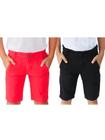 Kit 2 Bermudas Sarja jeans Masculina Infantil Confortável Infantil