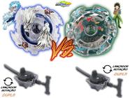 Kit 2 Beyblade Burst Luinor Vs Kerbeus + 2 Lançadores Tornado Gyro