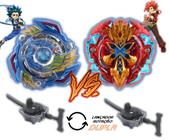 Kit 2 Beyblade Burst Valtryek Valkyrie Vs Xcalibur Xcalius Valt Vs Xander