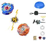 Kit 2 Beyblade Lançadorer Arena Ponteira Tornado Gyro