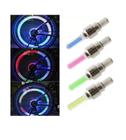 Kit 2 Bico Pinos Pito Pneu Roda Efeito Led Rgb Neon Carro Bike Moto Bicicleta