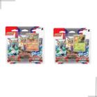 Kit 2 Blisters Cartas Pokémon Triplo Evoluções em Paldea