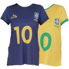 Kit 2 blusas brasil feminina dry fit fitness