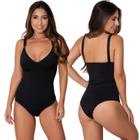 Kit 2 Body Feminino Modelador Segunda Pele Alça Reforçada Com Compressão Suplex Sem Bojo Conforto