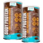 Kit 2 Body Protein Suplemento Equaliv Sabor Cacau 600g