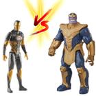 Kit 2 Boneco Vingadores 30cm + Mascára Thanos Marvel Hasbro