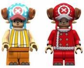 Kit 2 Bonecos Blocos De Montar Tony Tony Chopper One Piece - Mega Block Toys