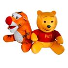 Kit 2 Bonecos Urso Puff e Tigre De Pelúcia