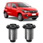 Kit 2 Borracha Bandeja Dianteira Fiat Mobi 2019 2020 2021