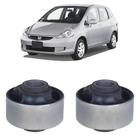 Kit 2 Borracha Grande Bandeja Dianteira Honda Fit 2003-2005