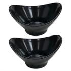 Kit 2 Bowls Alimentos Multiuso Petisco 600ml Preto - LSC Toys