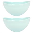 Kit 2 Bowls Alimentos Petisco Doces 600ml Azul