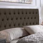 Kit 2 Cabeceiras Painel Imperatriz 158Cm Cama Box Queen Suede Marrom Claro - Maitê Moda Casa