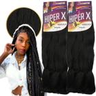 Kit 2 Cabelo Jumbo Tranças Hiper X Jumbão Box Braid