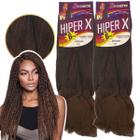 Kit 2 Cabelo Jumbo Tranças Hiper X Jumbão Box Braid