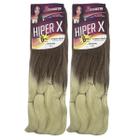 Kit 2 Cabelo Jumbo Tranças Hiper X Jumbão Box Braid