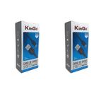 Kit 2 Cabos Usb V8 Kingo Preto 2 Metros 2.1A Para Galaxy A01