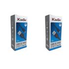 Kit 2 Cabos USB V8 Kingo Preto 2 metros 2.1A para Galaxy A10