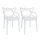 Kit 2 Cadeiras Berrini Seat&Co Polipropileno Branca